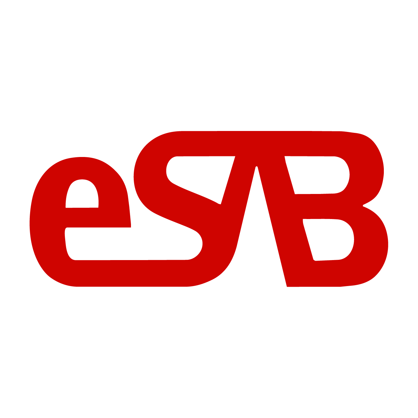 Red stylized "eSB" logo on a white background.