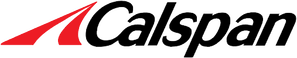 Calspan logo with red swoosh above black text.