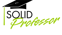 Professor logo with green and black text and a vertical green line.