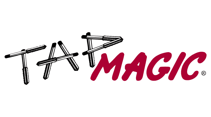 Tap Magic logo, with "Tap" formed by tapping tools and "Magic" in bold red script.